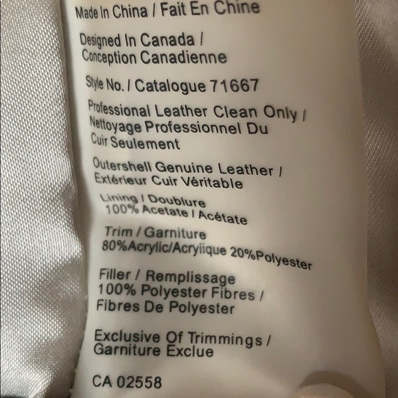 Danier leather jacket - Picture 4 of 4